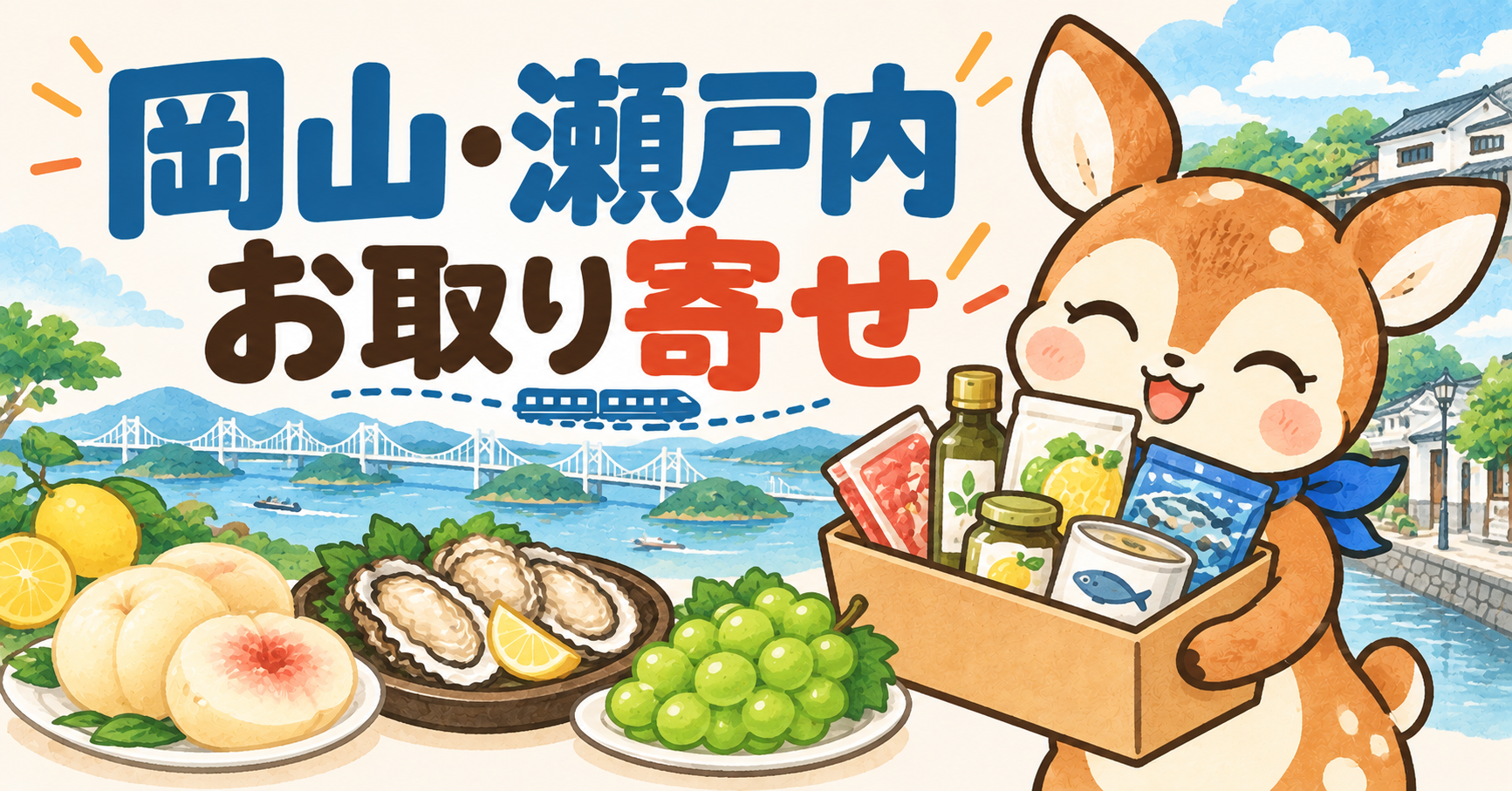 岡山・瀬戸内のお土産はお取り寄せで。駅ナカの定番からマスカットの贈り物まで